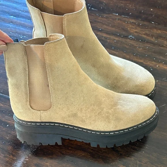 Marc Fisher Tan Ankle Boots - Picture 2 of 8